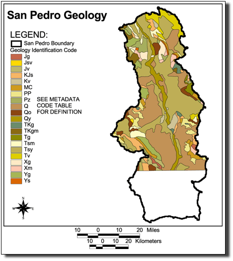 Large Image of San Pedro Geology