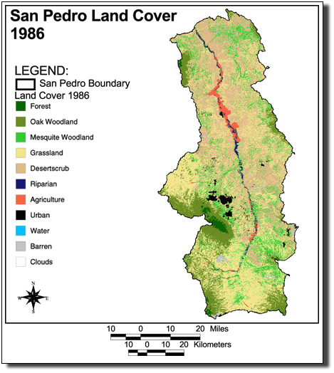 Large Image of San Pedro Land Cover 1986