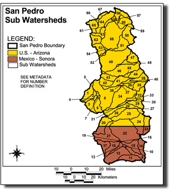 Image of San Pedro Sub Watersheds