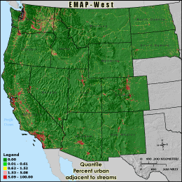 Metric Map (rurb0), Quantile