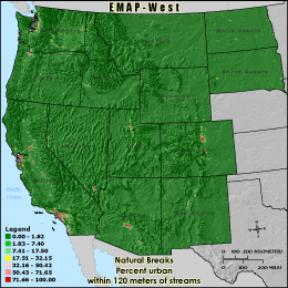 Metric Map (rurb120), Natural Breaks