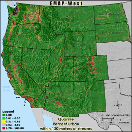 Metric Map (rurb120), Quantile