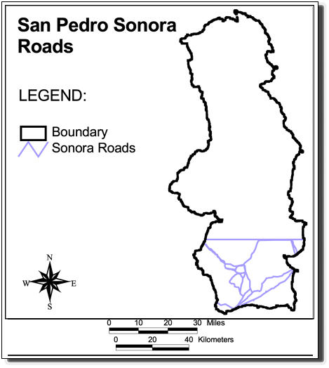 Large Image of San Pedro Sonora Roads