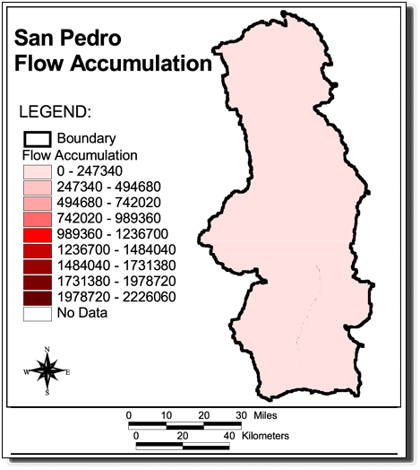 Large Image of San Pedro Flow Accumulation