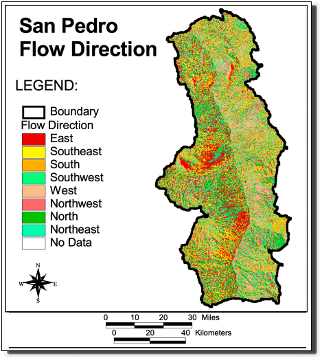 Large Image of San Pedro Flow Direction