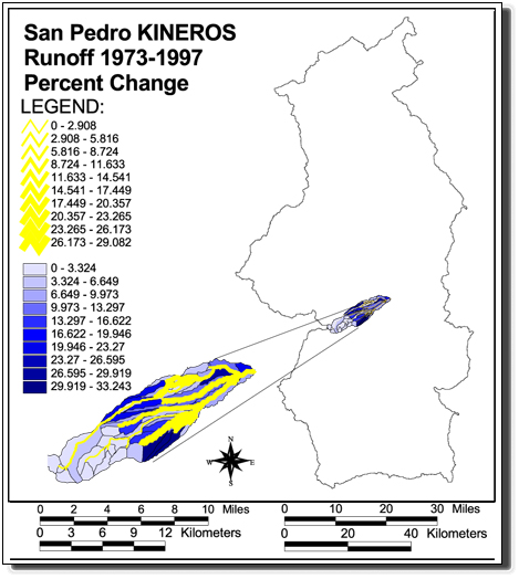 Large Image of San Pedro KINEROS Runoff 1973-1997