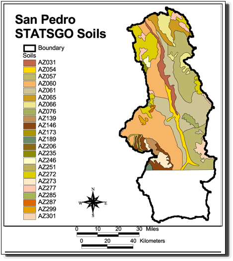 Large Image of San Pedro STATSGO Soils