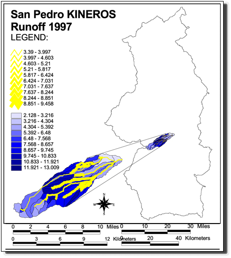 Large Image of San Pedro KINEROS Runoff 1997