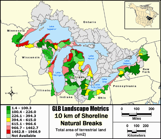 Metric Map landarea