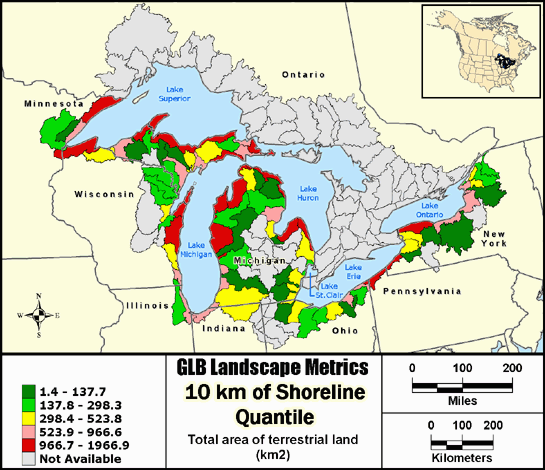 Metric Map landarea