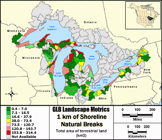 Metric Map landarea