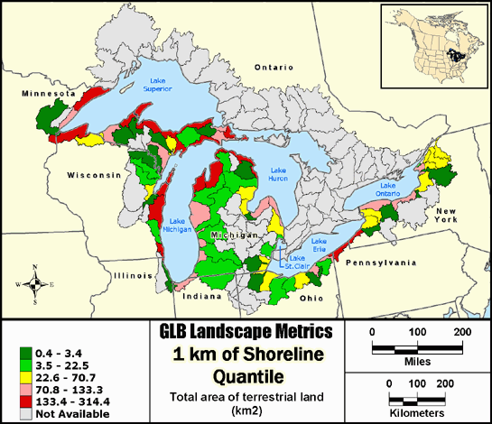 Metric Map landarea