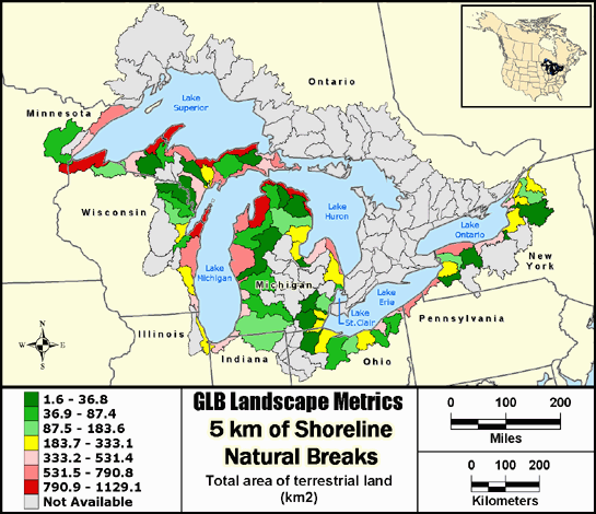 Metric Map landarea