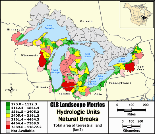 Metric Map landarea