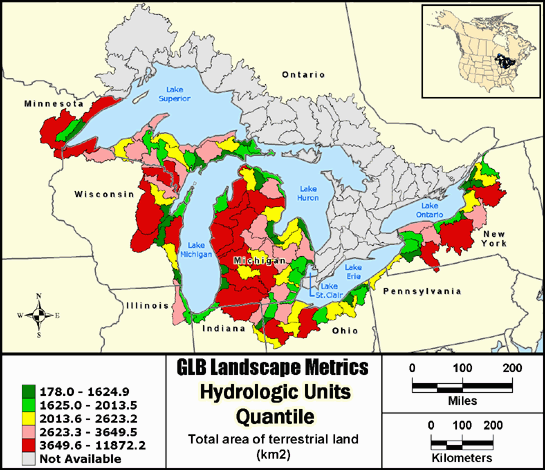 Metric Map landarea