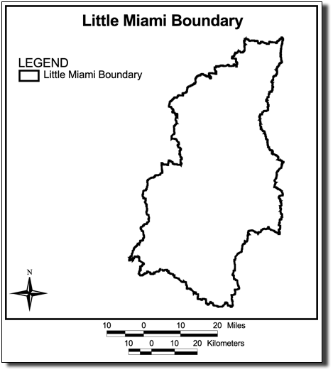 Image of Little Miami Study Area Boundaries