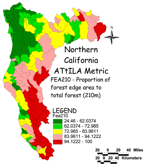 Large Image of Northern California Total Forest