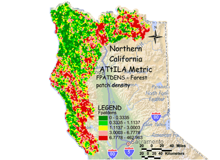Image of Northern California Forest Density