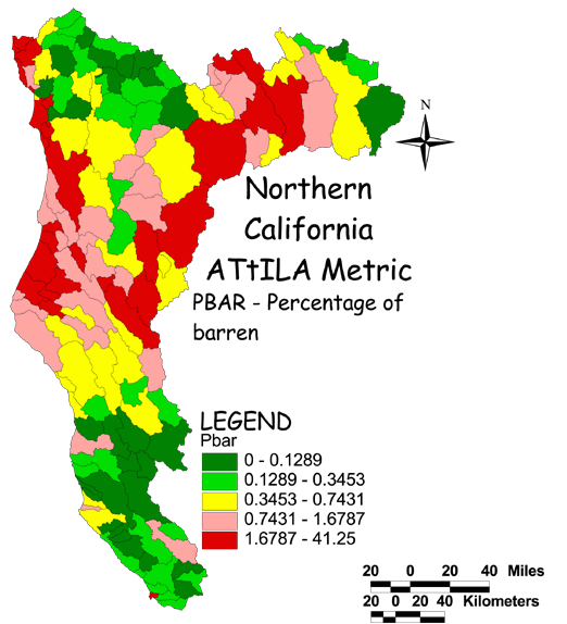 Large Image of Northern California Barren Land Cover