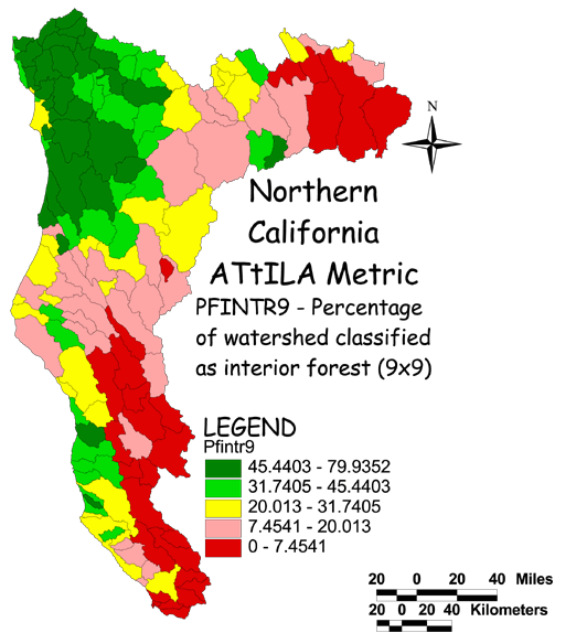 Large Image of Northern California Watershed/Interior Forest