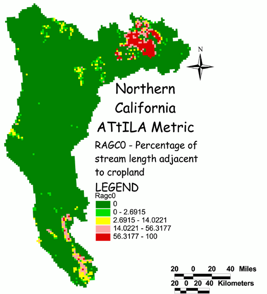 Large Image of Northern California Cropland/Stream Corridor