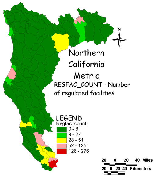 Large Image of Northern California Regulated Facilities