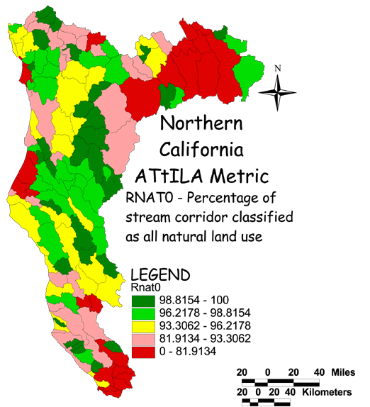 Large Image of Northern California Stream Corridor/Natural Land Use