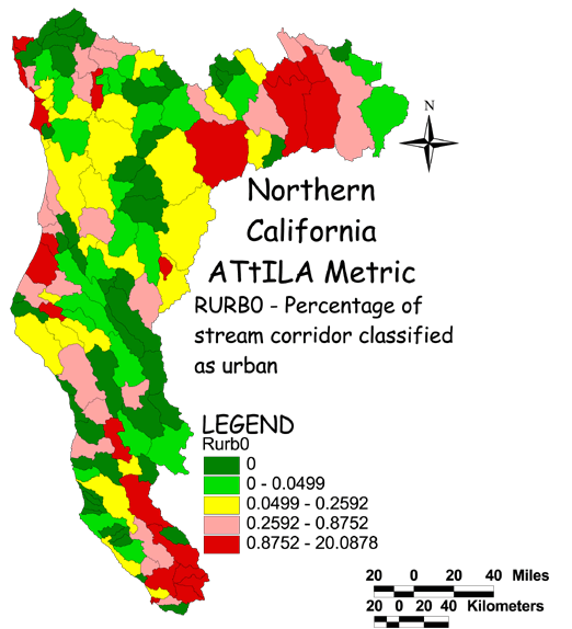 Large Image of Northern California Stream Corridor/Urban