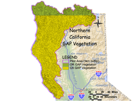 Image of Northern California GAP Vegetation