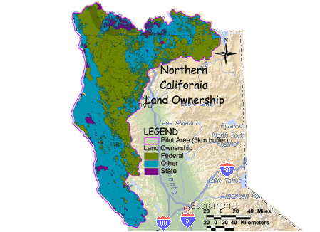 Image of Northern California Land Ownership