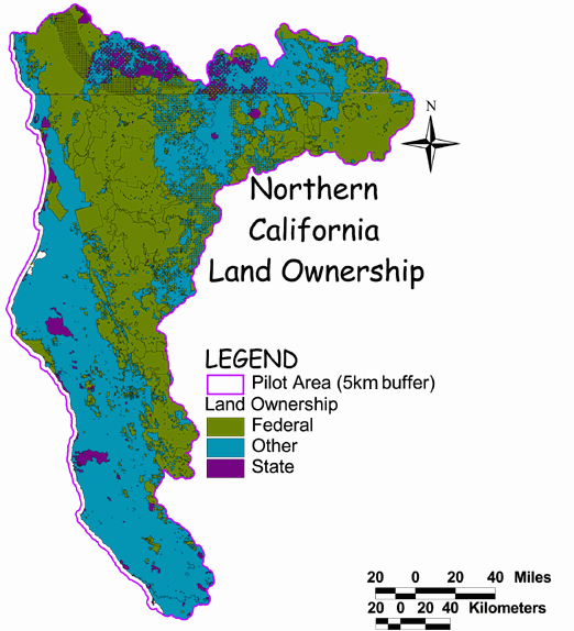 Large Image of Northern California Land Ownership