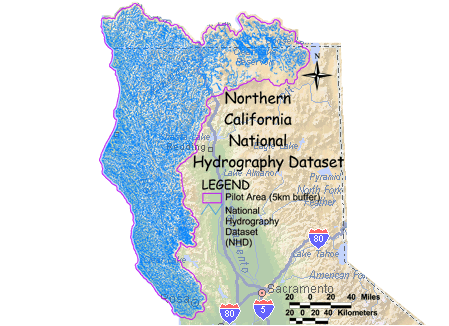 Image of Northern California National Hydrography (RF3)