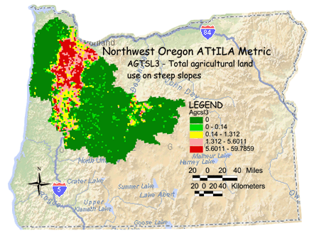 Image of Northwest Oregon Crop Land/Steep Slopes