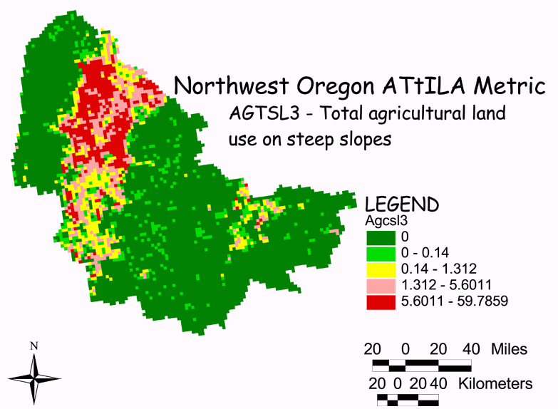 Large Image of Northwest Oregon Crop Land/Steep Slopes