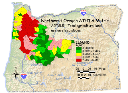 Image of Northwest Oregon Agricultural Land Use on Steep Slopes