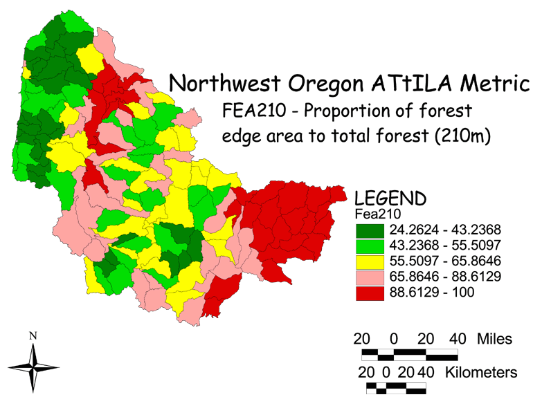 Large Image of Northwest Oregon Forest Edge to Total Forest