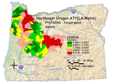 Image of Northwest Oregon Forest Patch Density