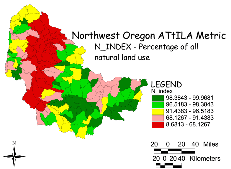 Large Image of Northwest Oregon Natural Land Use