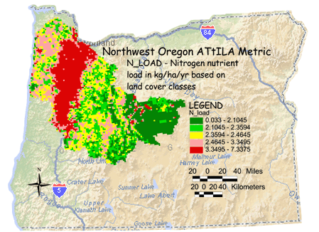 Image of Northwest Oregon Nitrogen Load
