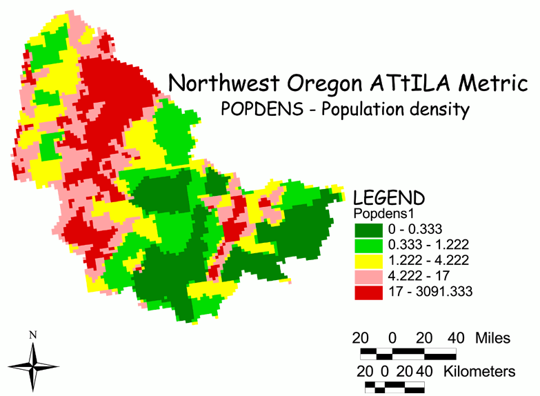 Large Image of Northwest Oregon Population