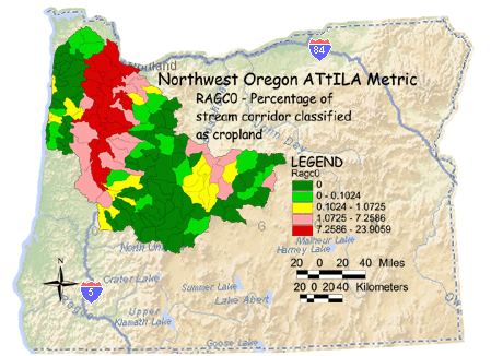 Image of Northwest Oregon Stream Corridor/Crop Land