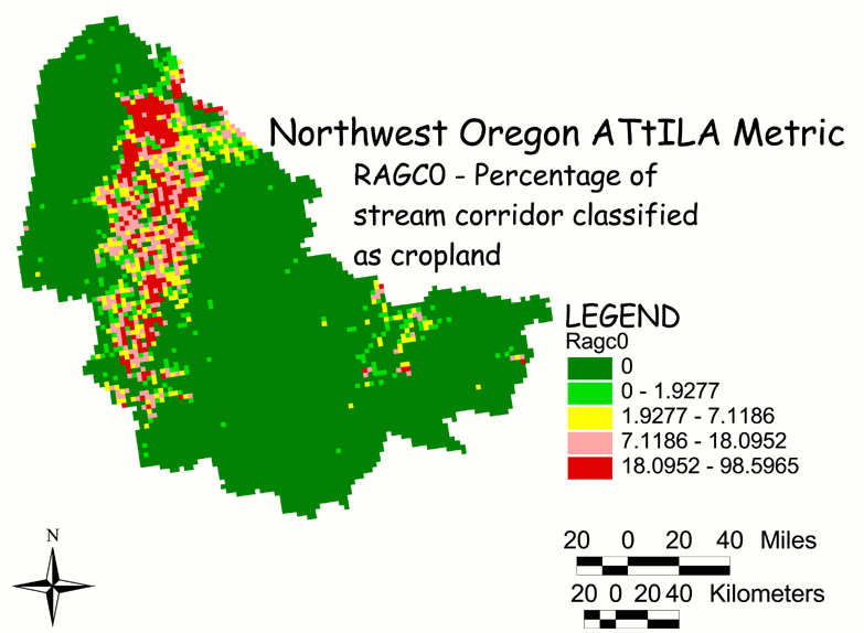 Large Image of Northwest Oregon Land/Stream Corridor