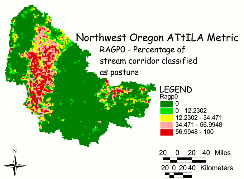 Large Image of Northwest Oregon Pasture/Stream Corridor