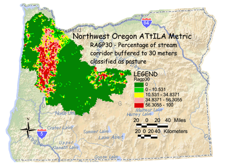 Image of Northwest Oregon Pasture/Stream Corridor 30 Meter Buffer
