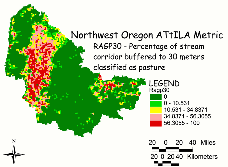 Large Image of Northwest Oregon Pasture/Stream Corridor 30 Meter Buffer