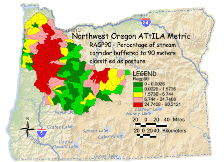 Image of Northwest Oregon Stream Corridor/Pasture 90 Meter Buffer