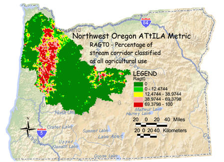 Image of Northwest Oregon Agriculture/Stream Corridor