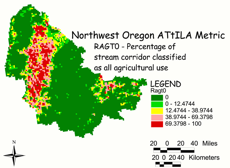 Large Image of Northwest Oregon Agriculture/Stream Corridor