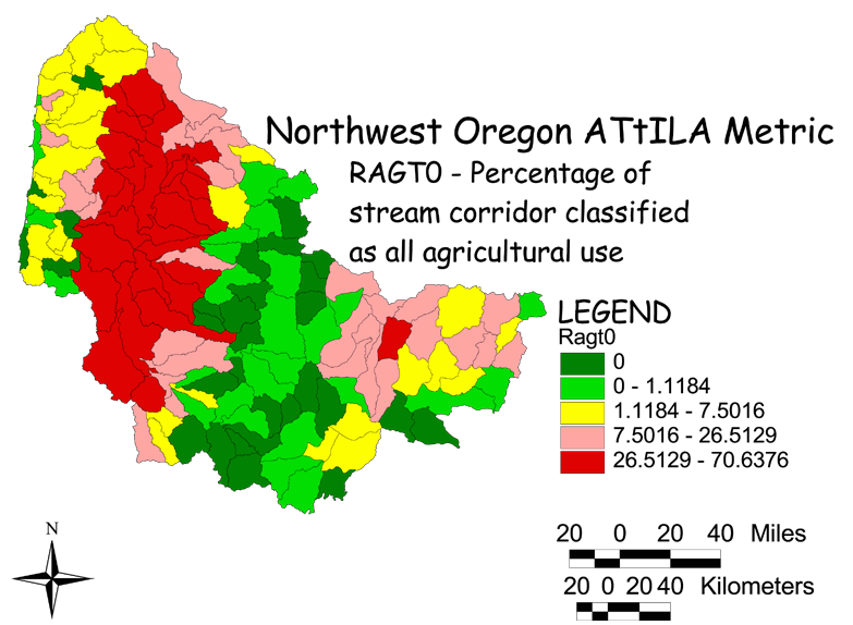 Large Image of Northwest Oregon Stream Corridor/Agricultural Land