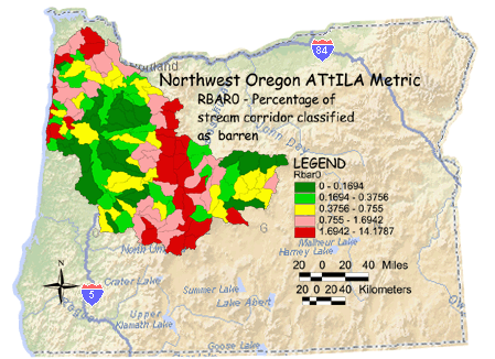 Image of Northwest Oregon Stream Corridor/Barren Land